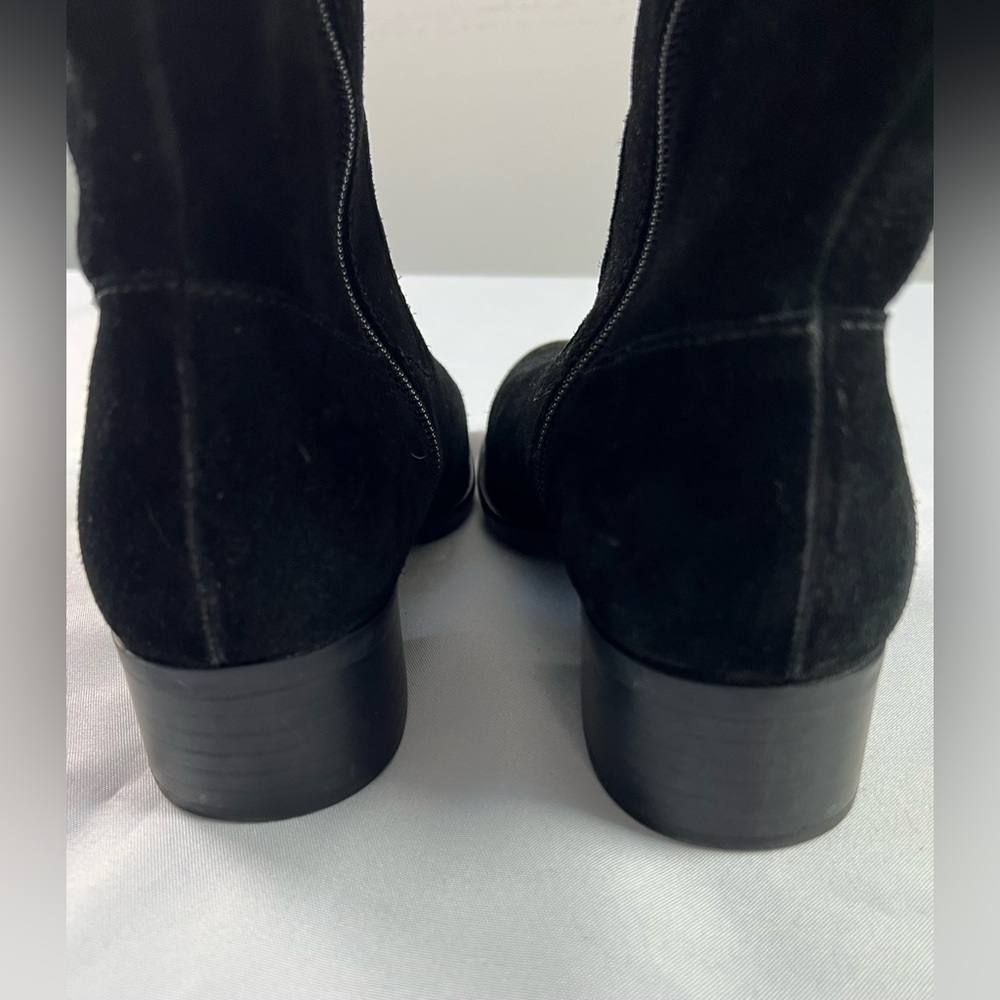 Born Cotto Lace Up Black Suede Fall Winter Boots - Picture 3 of 11